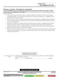 Formulario CH-110 Orden De Restriccion Temporal - California (Spanish), Page 6