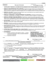 Document preview: Formulario FL-235 Notificacion Y Renuncia a Los Derechos Relacionados Con El Establecimiento De Filiacion - California (Spanish)