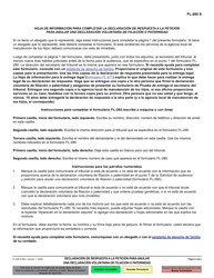 Formulario FL-285 Declaracion De Respuesta a La Peticion Para Anular Una Declaracion Voluntaria De Filiacion O Paternidad - California (Spanish), Page 2