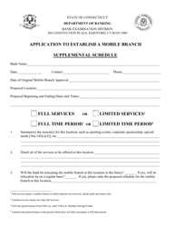 Application to Establish a Mobile Branch - Connecticut, Page 5