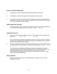 Form CT BOIA-1 Application to Register Business Opportunity - Connecticut, Page 4