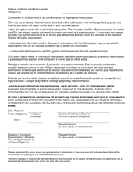 Authorization for Release Name/Photography/Video - Connecticut (English/Spanish), Page 2