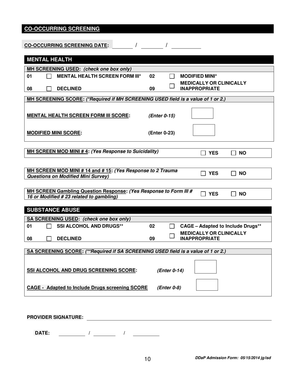 Connecticut Ddap Admission Form Fill Out Sign Online And Download Pdf Templateroller 6845