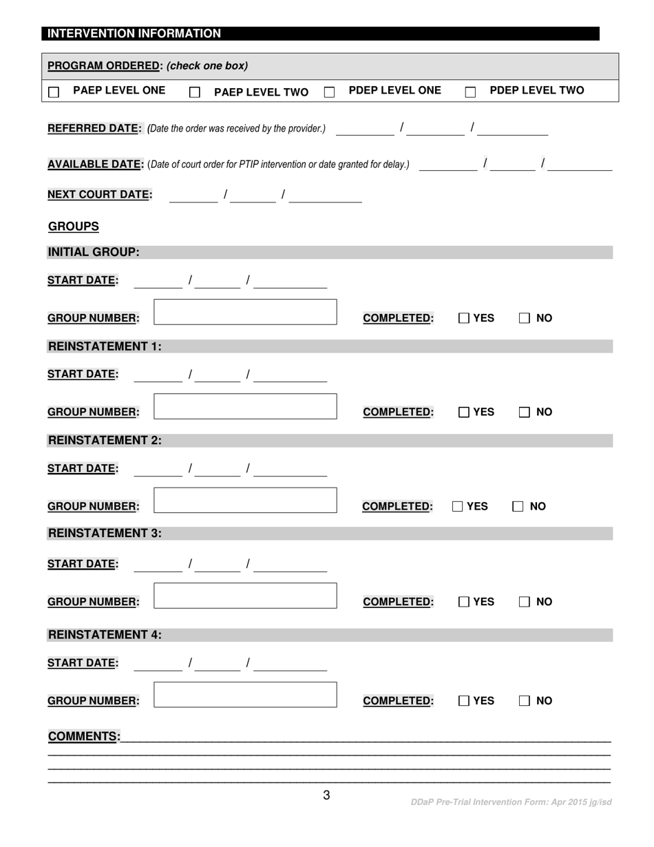 Connecticut Pre Trial Intervention Program Assessment Form Ddap Fill Out Sign Online And 9613