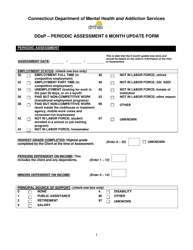 Ddap Periodic Assessment 6 Month Update Form - Connecticut
