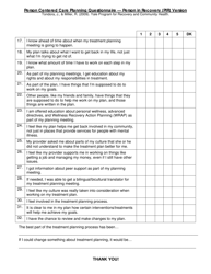 Person Centered Care Planning Questionnaire - Person in Recovery (Pir) Version - Connecticut, Page 2