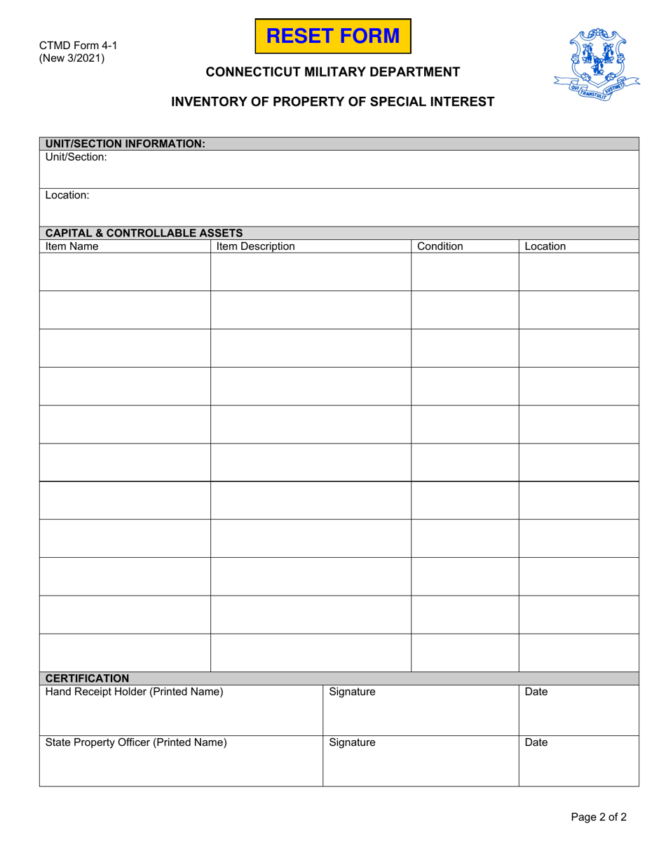 Ctmd Form 4 2 Fill Out Sign Online And Download Fillable Pdf Connecticut Templateroller 8680