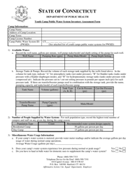Youth Camp Public Water System Inventory Assessment Form - Connecticut, Page 2