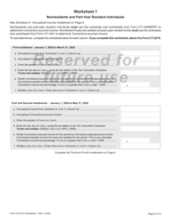 Form CT-2210 Underpayment of Estimated Income Tax by Individuals, Trusts, and Estates - Connecticut, Page 5