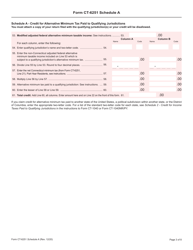 Form CT-6251 Connecticut Alternative Minimum Tax Return - Individuals - Connecticut, Page 3