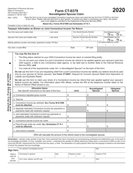 Form CT-8379 Nonobligated Spouse Claim - Connecticut