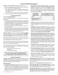 Form CT-8379 Nonobligated Spouse Claim - Connecticut, Page 2