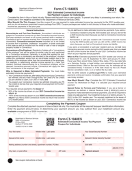 Form CT-1040ES Estimated Connecticut Income Tax Payment Coupon for Individuals - Connecticut