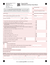 Form O-372 &quot;Admissions and Dues Taxes Return&quot; - Connecticut
