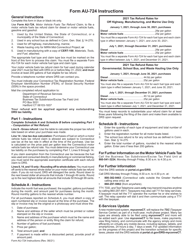 Form AU-724 Motor Vehicle Fuels Tax Refund Claim - off Highway, Manufacturing, Marine, Governmental, School Bus, and Waste Hauling Use - Connecticut, Page 3