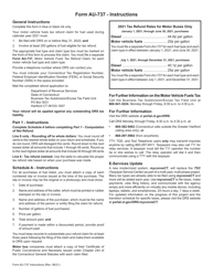 Form AU-737 Motor Vehicle Fuels Tax Refund Claim - Airport Service Motor Bus - Connecticut, Page 3