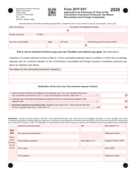 Form 207F EXT Application for Extension of Time to File Nonresident and Foreign Insurance Premiums Tax Return - Connecticut
