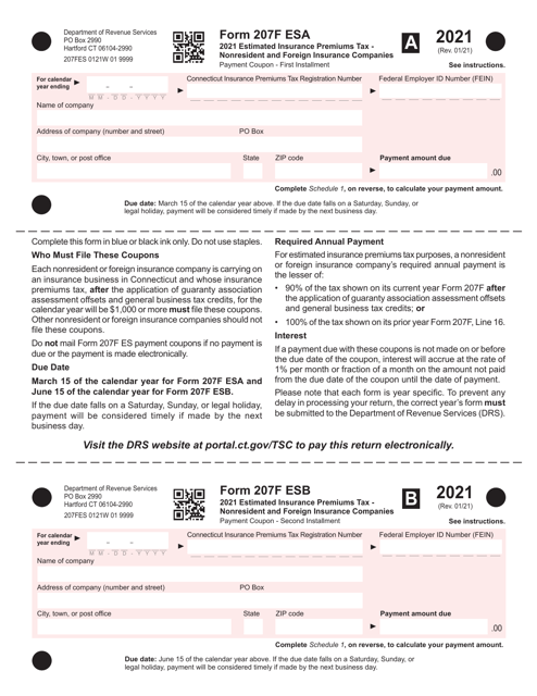 Form 207F ES 2021 Printable Pdf