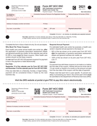 Form 207 HCC ES Estimated Connecticut Health Care Center Tax - Connecticut, Page 3