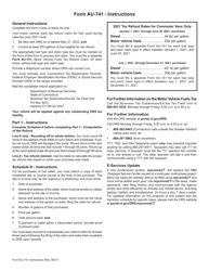 Form AU-741 Motor Vehicle Fuels Tax Refund Claim - Commuter Vans - Connecticut, Page 3
