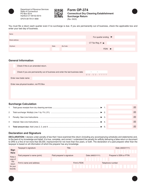 Form OP-374  Printable Pdf