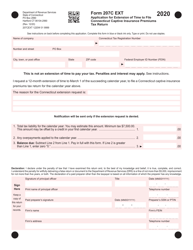 Document preview: Form 207C EXT Application for Extension of Time to File Connecticut Captive Insurance Premiums Tax Return - Connecticut