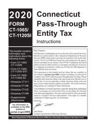 Document preview: Instructions for Form CT-1065/CT-1120SI Connecticut Pass-Through Entity Tax Return - Connecticut