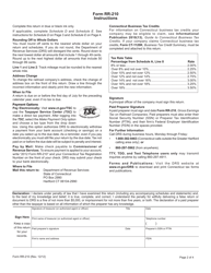 Form RR-210 Gross Earnings Tax on Railroad Companies - Connecticut, Page 2