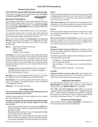 Form OP-210 Room Occupancy Tax Return - Connecticut, Page 3