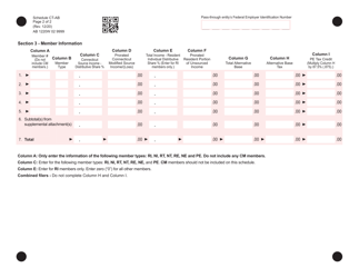 Schedule CT-AB Alternative Base Calculation - Connecticut, Page 2