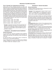Worksheet CT-2210PE Underpayment of Estimated Income Tax by Pass-Through Entities - Connecticut, Page 4