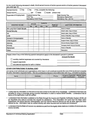 Form W-1053 Application for Payment of Funeral and Burial Expenses - Connecticut, Page 2