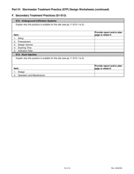 Stormwater Quality Worksheet - Connecticut, Page 15