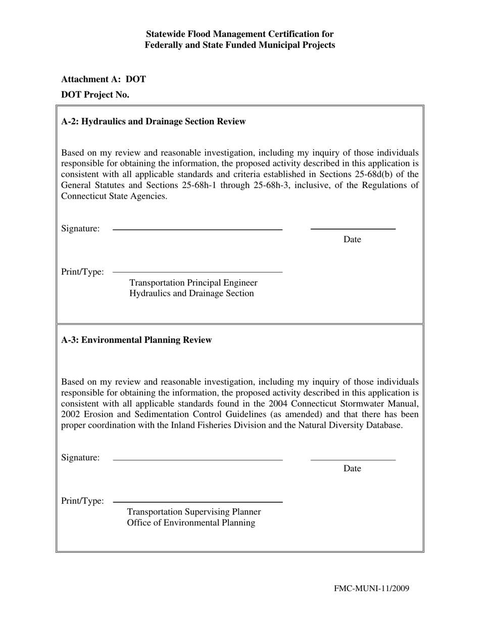 Statewide Flood Management Certification for Federally and State Funded Municipal Projects - Connecticut, Page 2