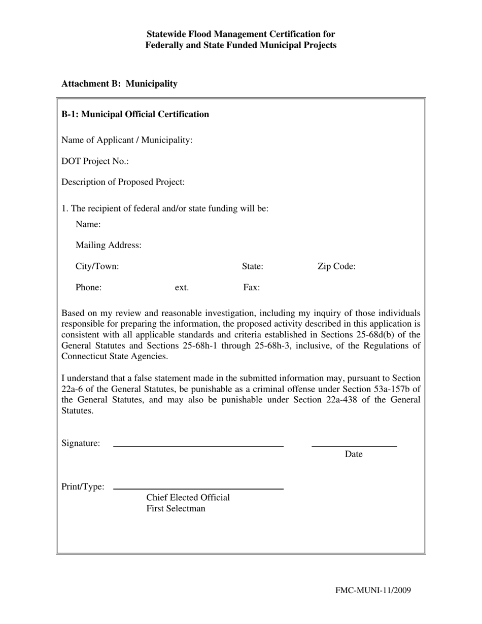 Statewide Flood Management Certification for Federally and State Funded Municipal Projects - Connecticut, Page 3