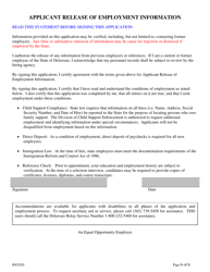 Employment Application for in-House Toll Collector Only - Delaware, Page 6