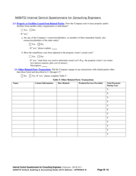 Appendix B Internal Control Questionnaire (Icq) for Consulting Engineers - Delaware, Page 16
