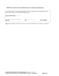 Appendix B Internal Control Questionnaire (Icq) for Consulting Engineers - Delaware, Page 18