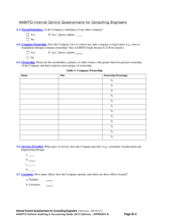 Appendix B Internal Control Questionnaire (Icq) for Consulting Engineers - Delaware, Page 2