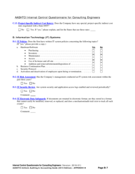 Appendix B Internal Control Questionnaire (Icq) for Consulting Engineers - Delaware, Page 7