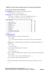 Appendix B Internal Control Questionnaire (Icq) for Consulting Engineers - Delaware, Page 8