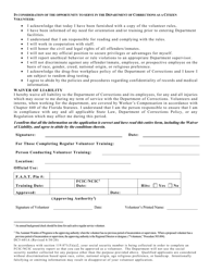 Form DC5-601A Volunteer Application - Florida, Page 2
