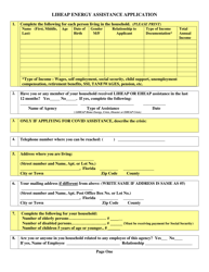 &quot;Liheap Energy Assistance Application&quot; - Bay County, Florida