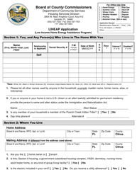 &quot;Liheap Application - Low Income Home Energy Assistance Program&quot; - Citrus County, Florida