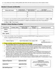 Liheap Application - Low Income Home Energy Assistance Program - Citrus County, Florida, Page 2