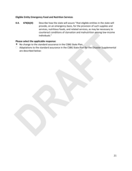 Community Services Block Grant (Csbg) Disaster Supplemental - Stage 3, Longer Term Recovery Application Technical Assistance Template - Draft - Florida, Page 21