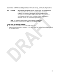 Community Services Block Grant (Csbg) Disaster Supplemental - Stage 3, Longer Term Recovery Application Technical Assistance Template - Draft - Florida, Page 26