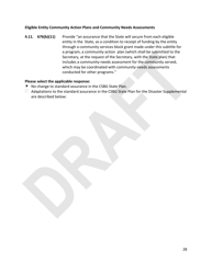 Community Services Block Grant (Csbg) Disaster Supplemental - Stage 3, Longer Term Recovery Application Technical Assistance Template - Draft - Florida, Page 28