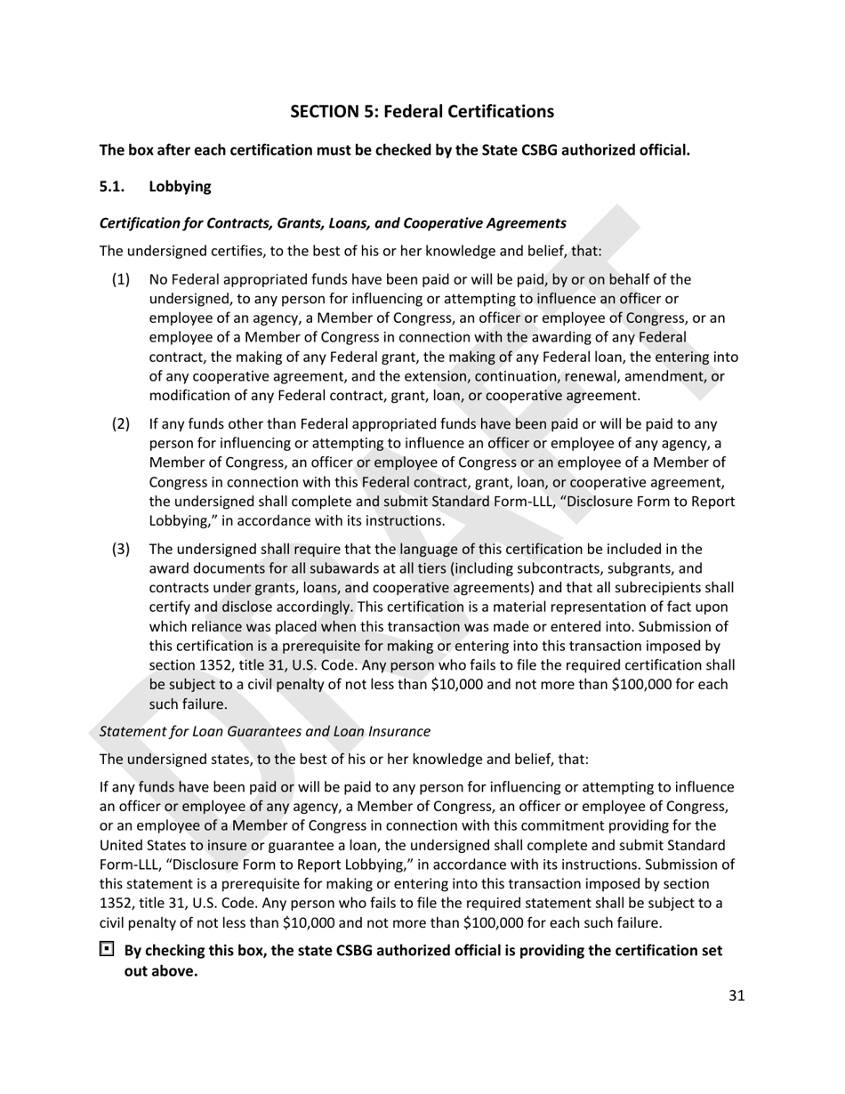 Community Services Block Grant (Csbg) Disaster Supplemental - Stage 3, Longer Term Recovery Application Technical Assistance Template - Draft - Florida, Page 31