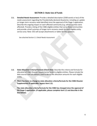 Community Services Block Grant (Csbg) Disaster Supplemental - Stage 3, Longer Term Recovery Application Technical Assistance Template - Draft - Florida, Page 6